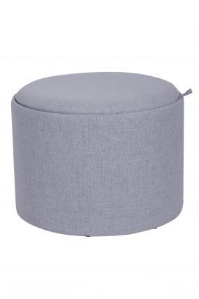 Пуф-столик с ящиком Хюгге L рогожка Серый_1