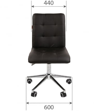 Кресло для оператора CHAIRMAN 030 chrome ткань T-6 Бежевый_3