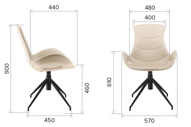 Стул Everprof Freedom Экокожа Бежевый_3