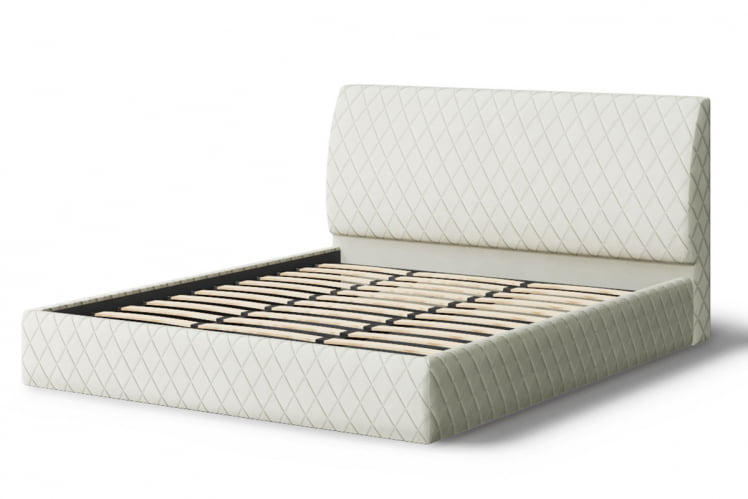 Кровать Хилтон, 2000 * 1400 мм, серо-белый_1