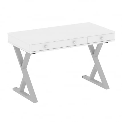 Стол письменный HOME OFFICE VR.SP-1-118.M Белый Бриллиант/Серый металл_0