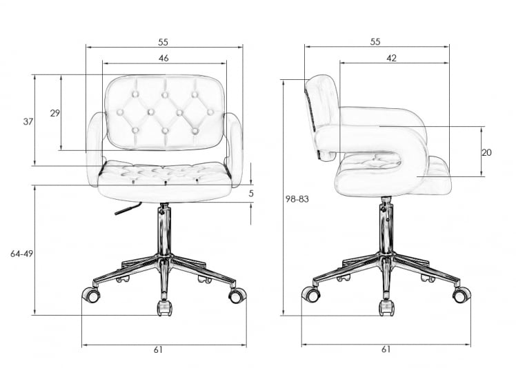Офисное кресло для персонала DOBRIN LARRY Белый_8