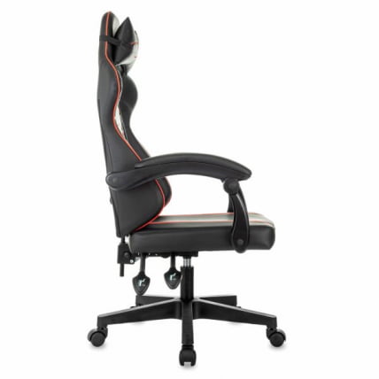 Кресло компьютерное BRABIX Shooter GM-123, 2 подушки, экокожа, черное/красное_3