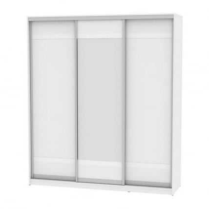 Шкаф-купе B-230х200х60-2(Белый-D9D10D9)_0