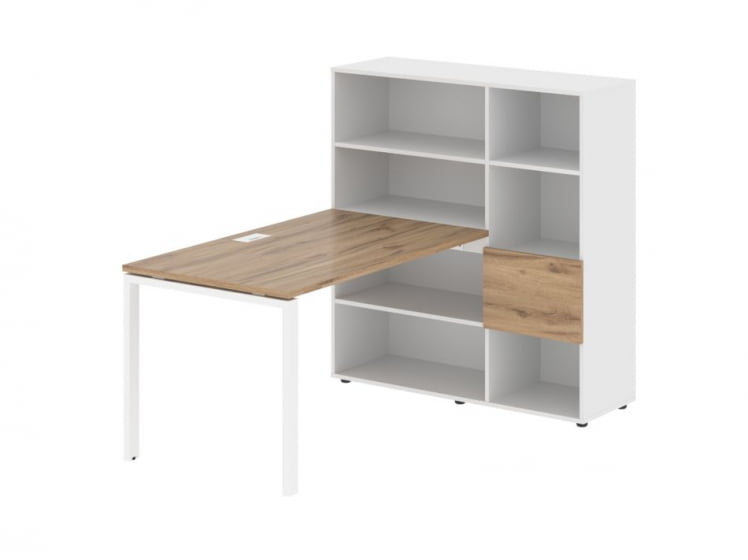 Рабочая станция EDIS EURST 1213 Дуб Денвер светлый Белый Белый_0