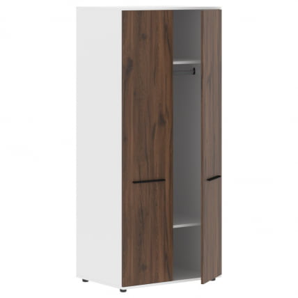 Гардероб EDIS ECWS 85 Дуб Денвер темный Черный Белый_1