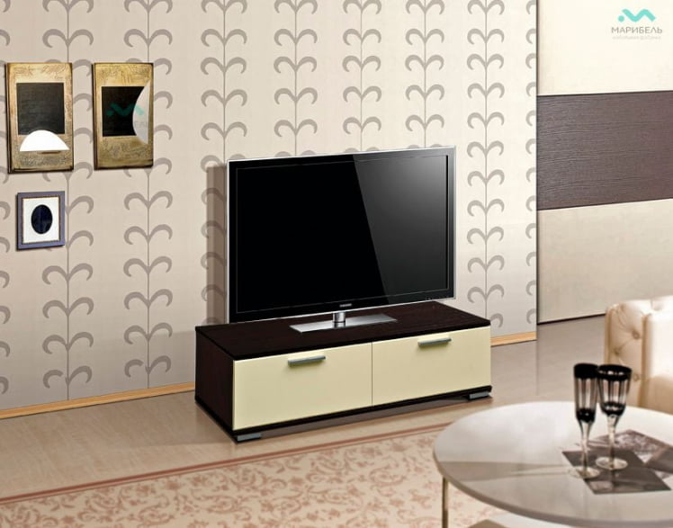 Тумба под ТВ М-1 Гармония-12 (Венге/ваниль)_0