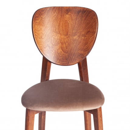 Стул ДИАМАНТЕ мягкое сидение бук, 42кс42кс85см, коричневый, ткань Тенерифе Моcко / DIAMANTE 42x42x85см, Tenerife Mocco_5