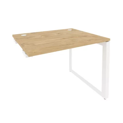 Стол-приставка на О-образном м/к к опорным элементам ONIX O.MO-SPR-1.8 Тиквуд Светлый/Белый_0
