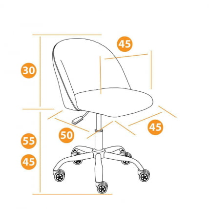 Кресло MELODY флок , синий, 32_9