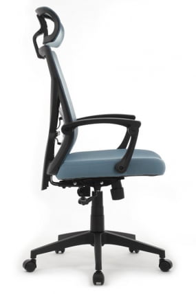 Кресло Oliver RCH W-203AC Черный пластик/Синий_1