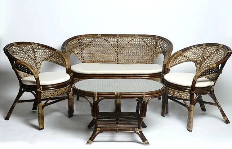 Комплект Пеланги с 2х местным диваном, подушки на молнии Pelangi 02/15-5 миндаль матовый_0