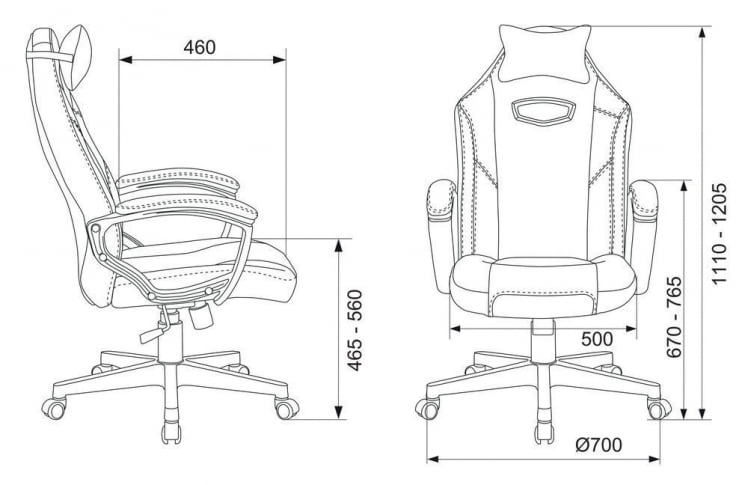 Геймерское кресло Zombie HERO BATTLEZONE Черный-красный_12