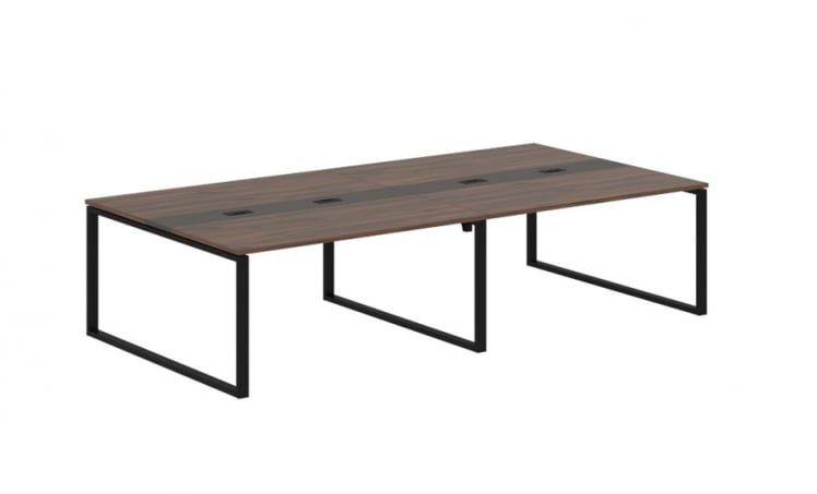 Переговорный стол EDIS EQCT 3116 Дуб Денвер темный Мокко Черный_0