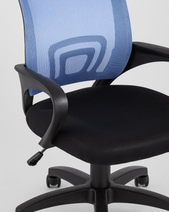 Компьютерное кресло TopChairs Simple Голубое_7