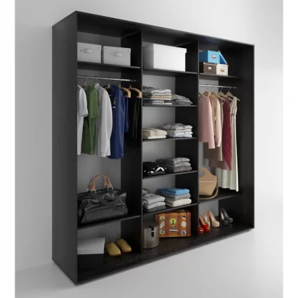 Шкаф-купе 3-х дверный Акцент-Дуэт КЛ 1800х600 Венге_1