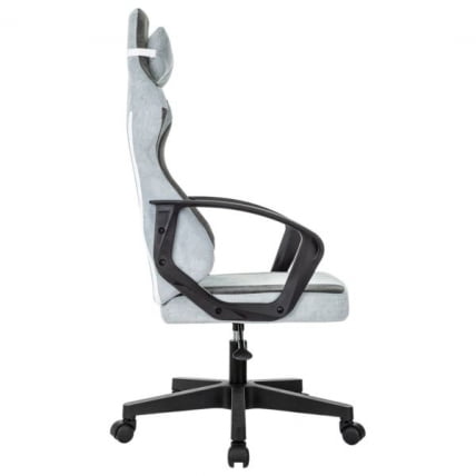 Кресло компьютерное BRABIX Forcer GM-127, 2 подушки, ткань, серое/светло-голубое_4