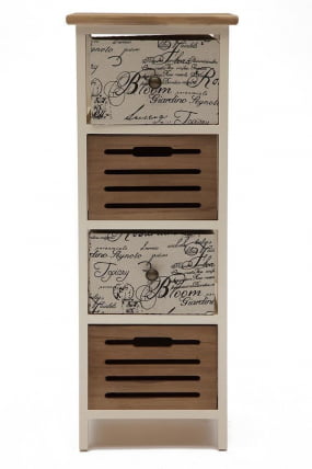 Тумба с 4 ящиками Secret De Maison LEGENDE ( mod. HX15-060 ) Слоновая кость/коричневый_1