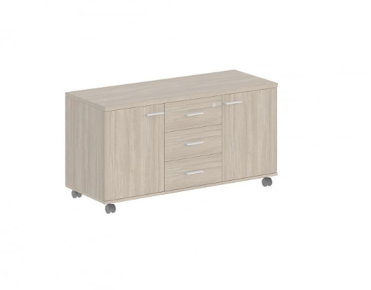 Тумба сервисная с 3-мя ящиками Sigma SG.621.OD.OD Дуб темный_0