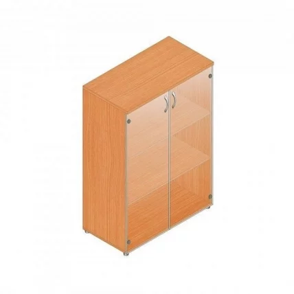 Шкаф для документов с прозрачными стеклами Р.Шс-3СБ Дуб Кронберг_0