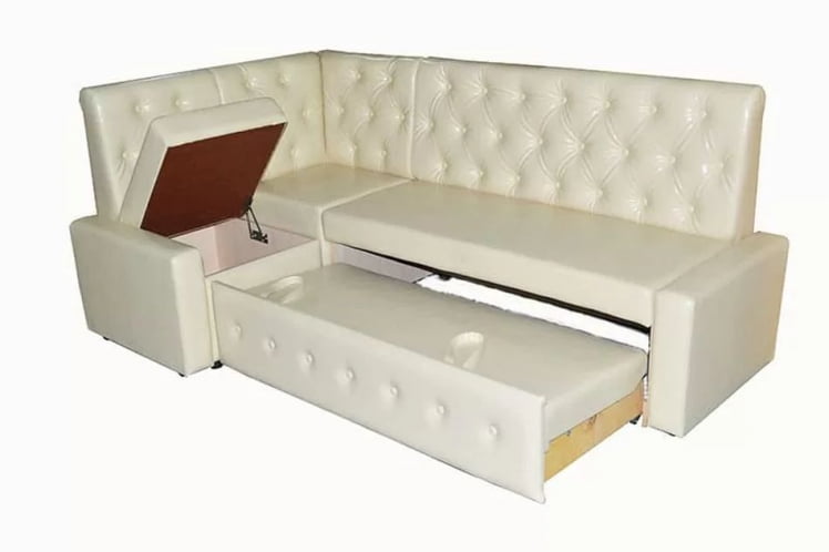 Диван угловой раскладной Зефир Комбинация 3 Остин Крем_2