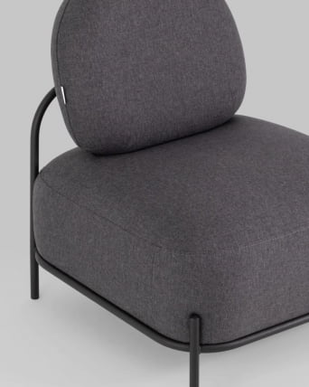 Кресло Стоун 1 рогожка Темно-серый_4