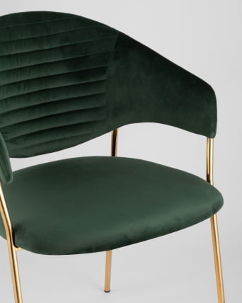 Стул мягкий Эвита Зеленый_8