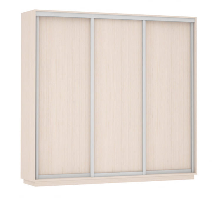 Шкаф-купе трехдверный Экспресс Трио Элемент 2400х2200h Дуб молочный_0