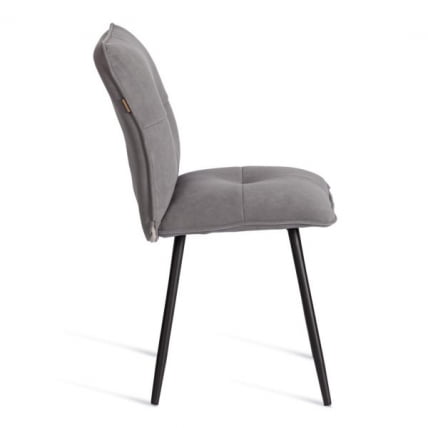 Стул обеденный Sweet LT, велюр, серый/черный, 29, 41х55х88 см_1
