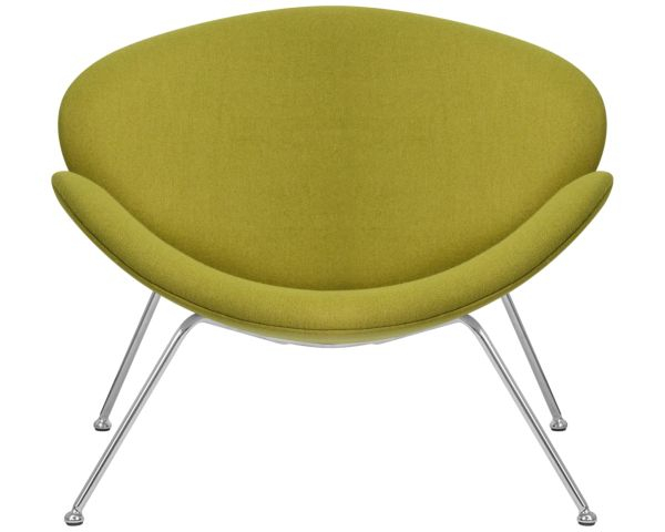 Кресло дизайнерское DOBRIN EMILY (светло-зеленая ткань AF3, хромированная сталь) 2 шт_7