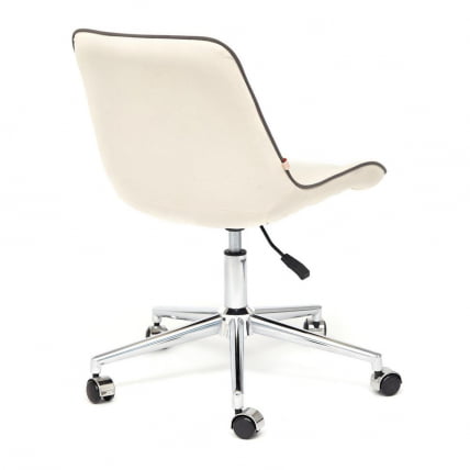 Кресло STYLE флок , молочный, 4_3