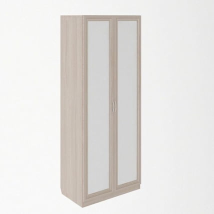 Шкаф Остин Модуль №2 Ясень шимо светлый/белый_0