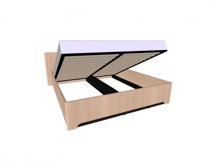 Кровать с подъемным механизмом (1600) Анкона 2.2 Дуб отбеленный (спальня)_0