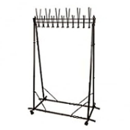 Вешалка гардеробная напольная АЛЛА-22 на колесах_0