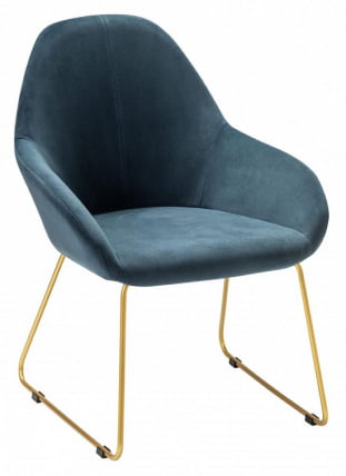 Стул Кент Диаг блуе/Линк золото / Kent Diag blue/Линк_0