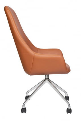 Кресло офисное МГ-24 А ХРОМ ПАУК 4 ЛУЧА_2