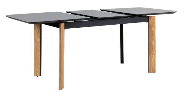 Стол раскладной Combi Glass 120-150 Automatic Natur/Dark matte glass_2