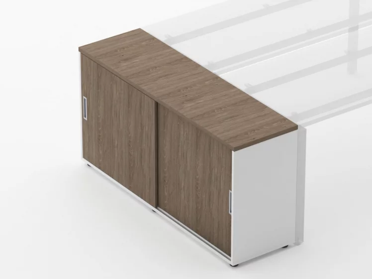 Тумба-купе для рабочего модуля Deka 9.02.145 Дуб Верцаска/Белый_2