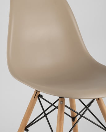 Стул Еамес ДСВ 4 шт. Бежевый / Eames DSW_7