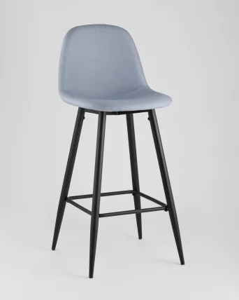 Стул барный Валенсия с подножкой Голубой_1