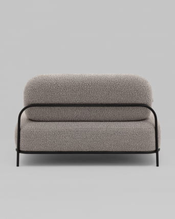 Диван Стоун new ткань букле серо-бежевый_2