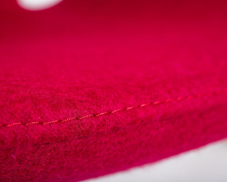 Кресло дизайнерское DOBRIN SWAN (бордо ткань AF5, золотое основание)_8