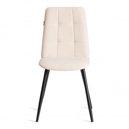Стул обеденный Asti TREND, велюр, молочный/черный, 4, 47х54х86 см_4