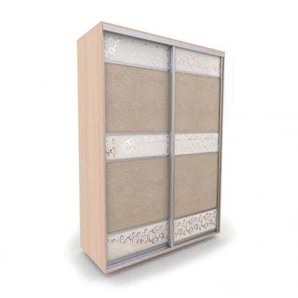 Шкаф-купе 2-х дверный Акцент-Лайн КС 1400х600  Дуб молочный_0