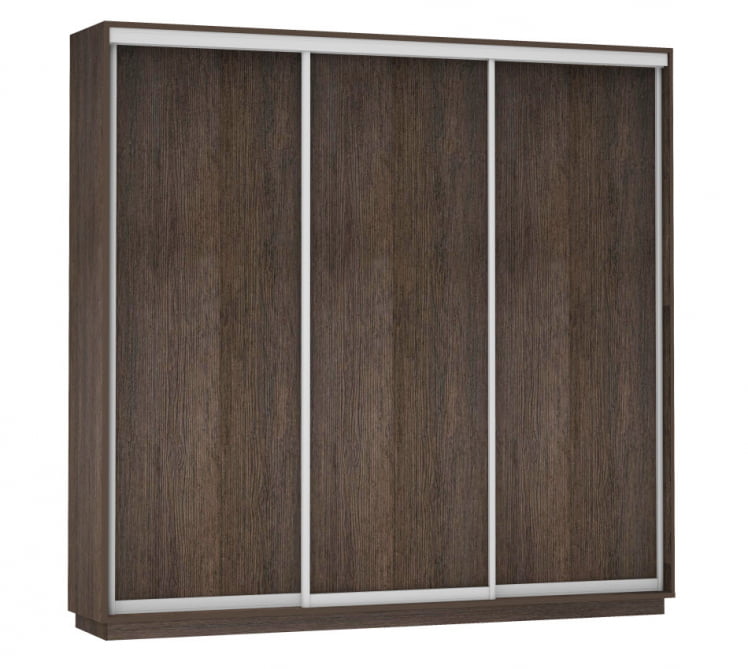 Шкаф-купе трехдверный Экспресс Трио Элемент 2400х2200h Дуб венге_0