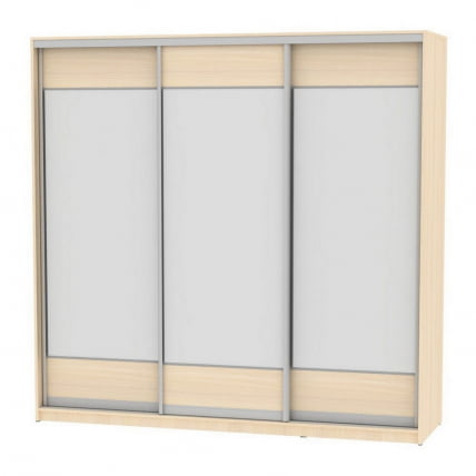 Шкаф-купе B-220х235х60-1(ДМ-D8D8D8)_0