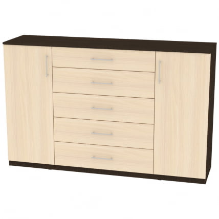 Комод Калисто(K34)1147х1802х468ручкарейлинг160мм(Венге-ДМ)_0