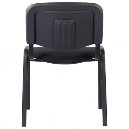 Стул для посетителей ISO черный каркас кожзам Черный_2