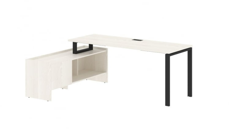 Стол с тумбой EDIS EUCT 19614 Ясень Траун Черный_0