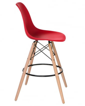 Стул барный DOBRIN DSW BAR (ножки светлый бук, цвет сиденья красный (R-02)) 2 шт_1